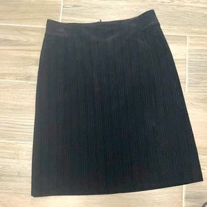 Banana Republic Pink Pin Striped Black Skirt